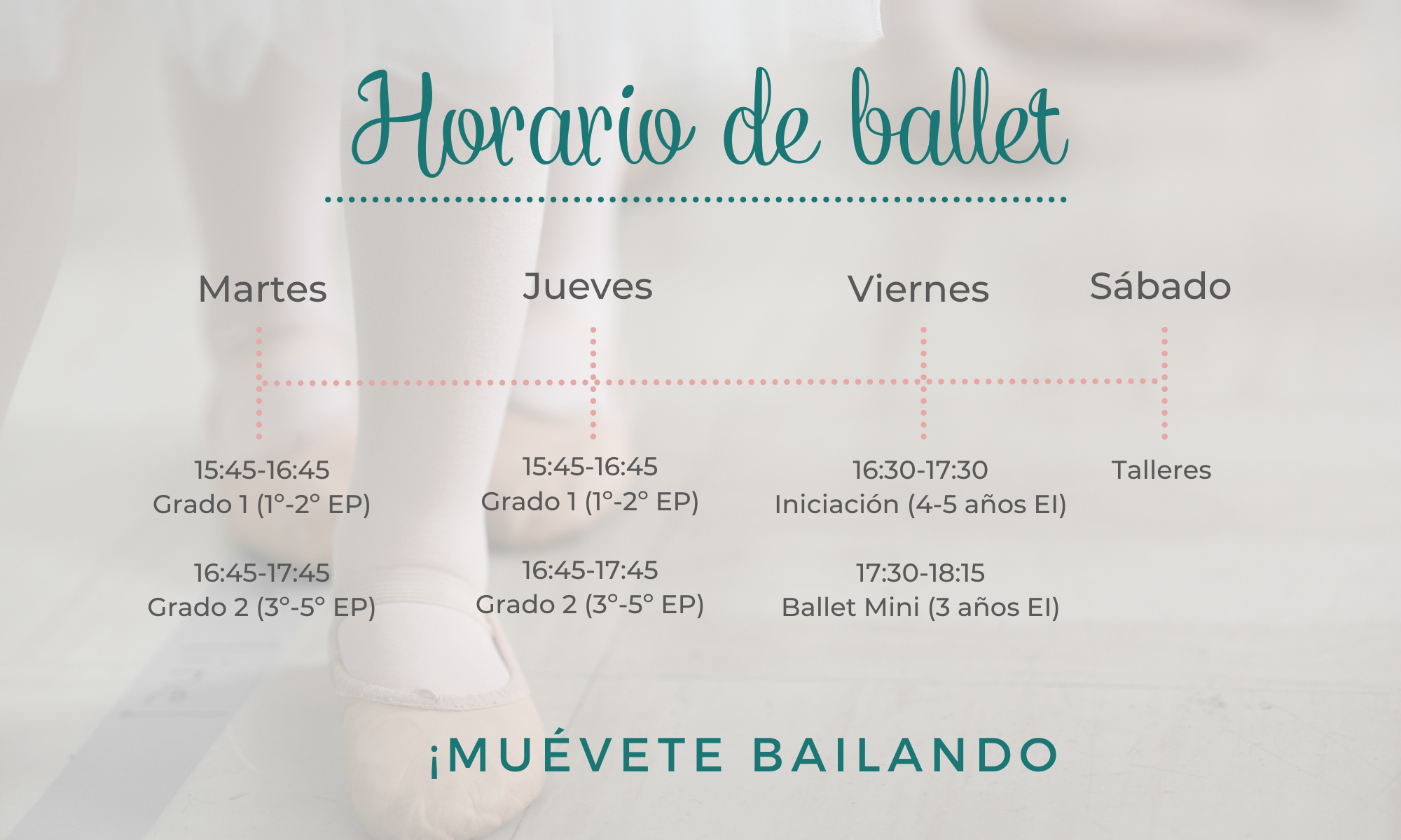 Horario de ballet web